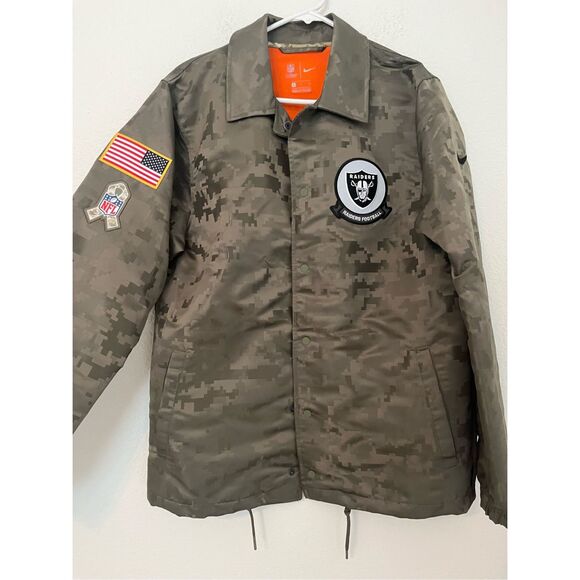 Nike Men's Las Vegas Raiders  Camo Salute to Service Sideline Full-Snap Lightwei - Picture 3 of 9